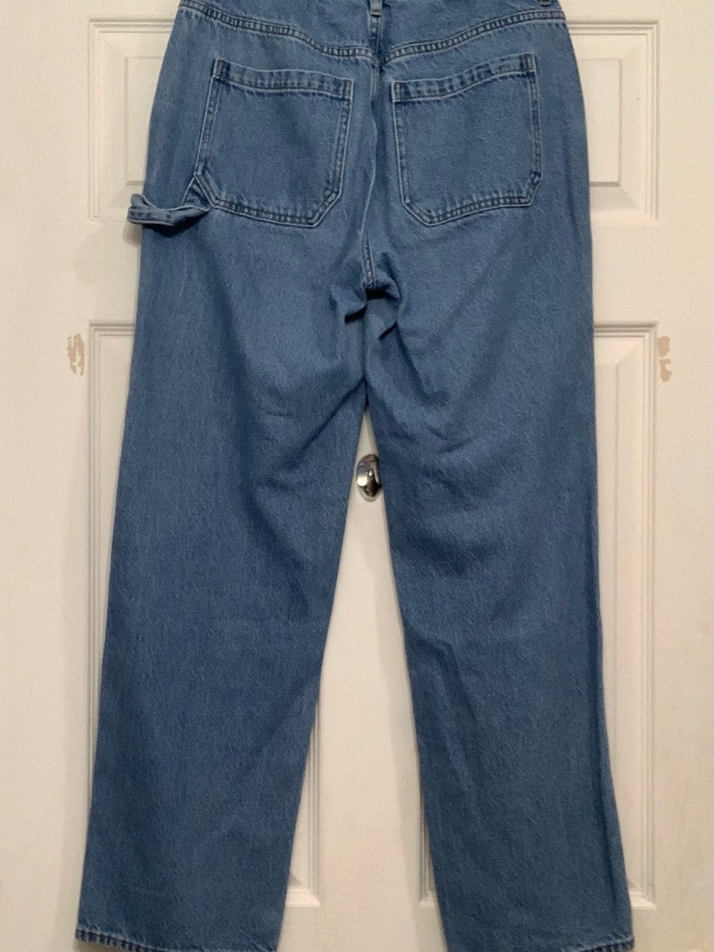 Pacsun Juniors Carpenter Light Wash Denim Pants.            3750 - Picture 9 of 9